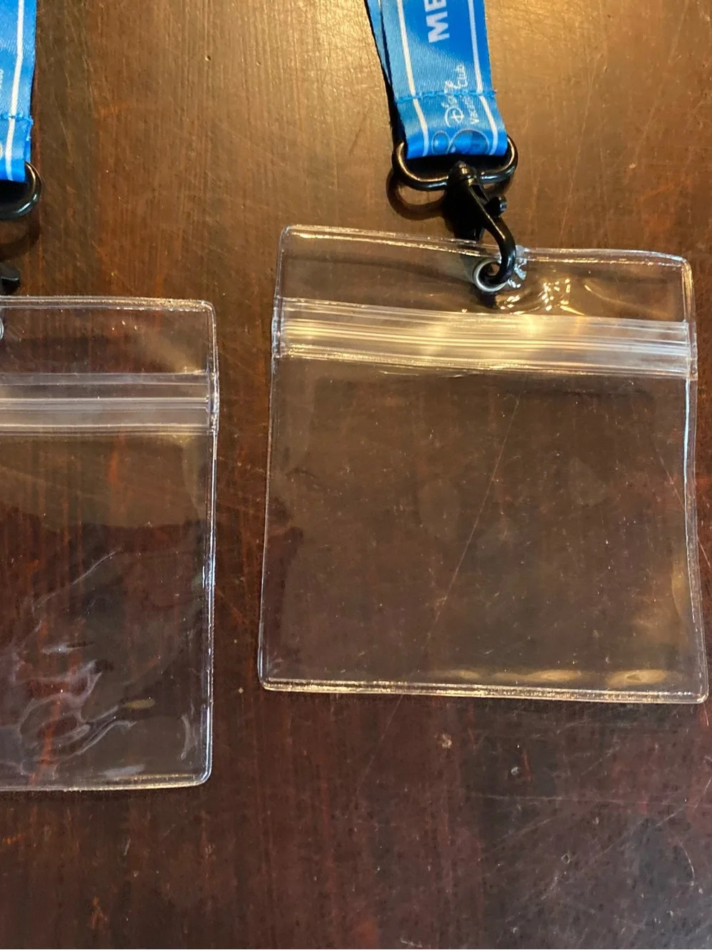 Lot of 2 Walt Disney Vacation Club Lanyards ID Holders